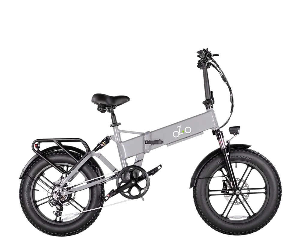 oZ-o Fold Fat eBike, pieghevole con gomme fat, colore grigio